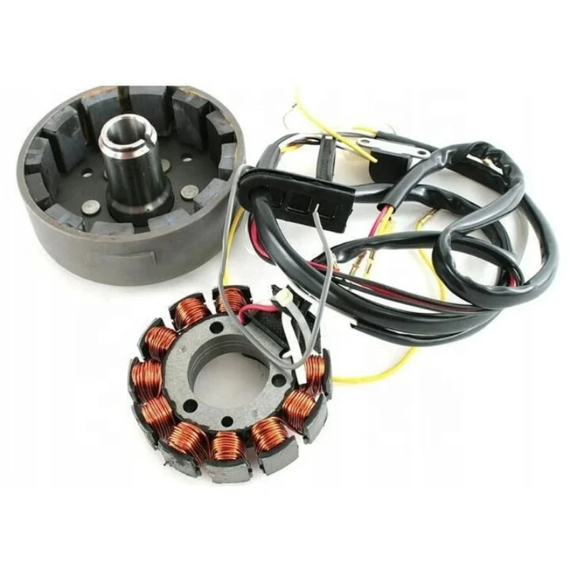 

350 Magnetic Coil 12v Magnetogenerator Assembly. Old Timer for Model 638-640 350 Chopper Motorcycle Magneto Stator