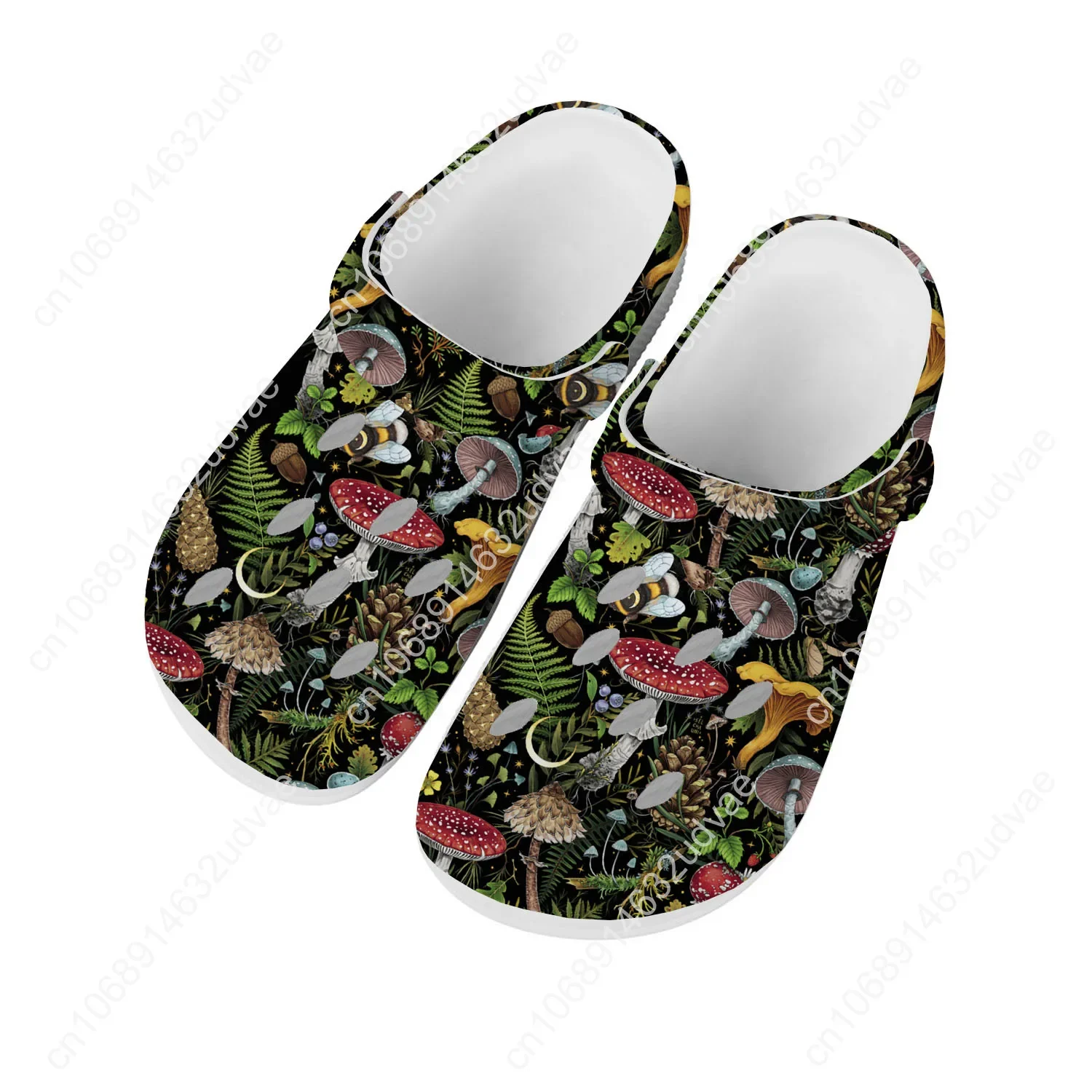 Mushroom Vintage Water Shoes Men Women Teenager High Quality Home Garden Clogs Custom Sandals Beach Breathable Hole Slippers