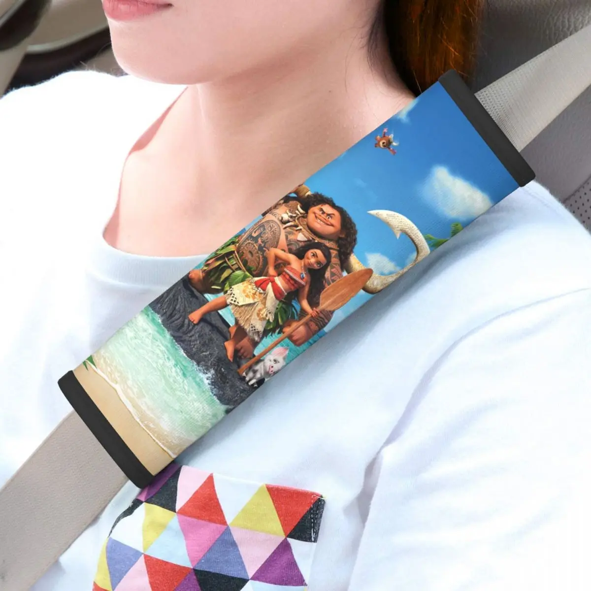 

Custom Wallpaper Moana Anime Seat Belt Cover Pad 2 PCS Auto Seatbelt Shoulder Strap Cover