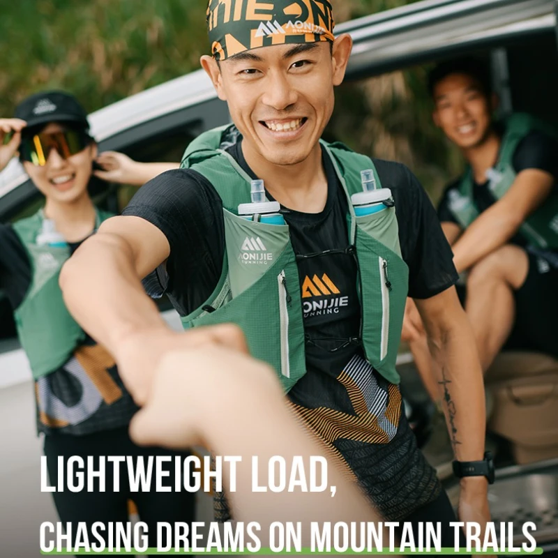AONIJIE MB 12L Update Sports Off Road Backpack Running Hydration Bag Vest Soft For Hiking Trail Cycling Marathon Race