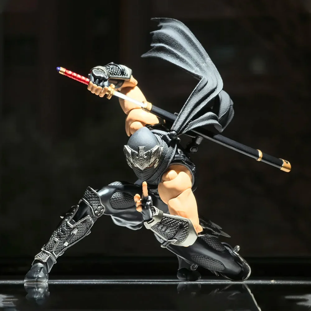 

New Kaiyodo Revoltech Amazing Yamaguchi Ninja Gaiden Ryu Aciton Figure Hayabusa Anime Figure Models Kit Collectible Gifts Custom