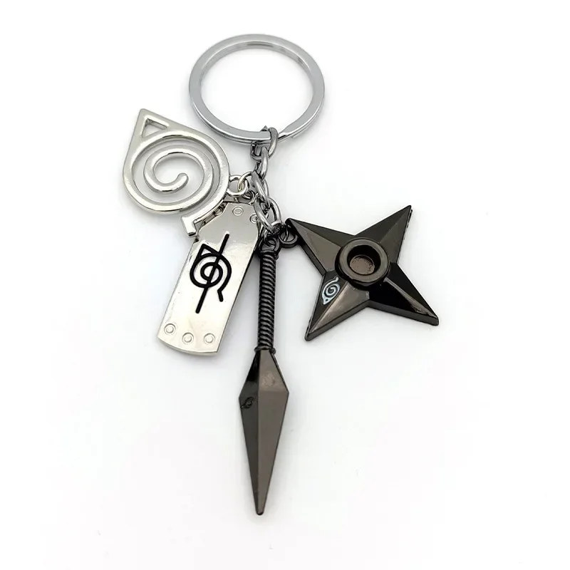 40 Style Naruto Keychain Toy Xiao Organization Red Cloud Pendant Kunai Shuriken Konoha Ninja Backpack Pendant Birthday Gift view 6