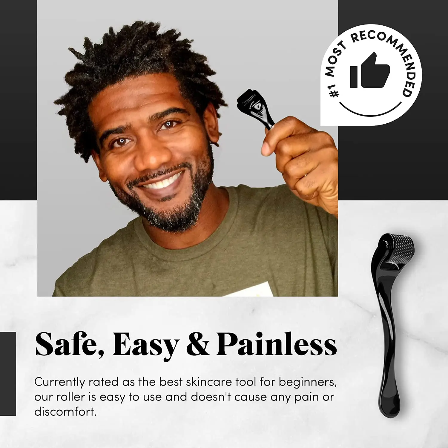 زيت تكييف اللحية الشيا الطبيعي يليين ويقوي برائحة خشب الصندل واللحية 30 مللي وأسطوانة بلطف للرجال لتدليك شعر الوجه #5