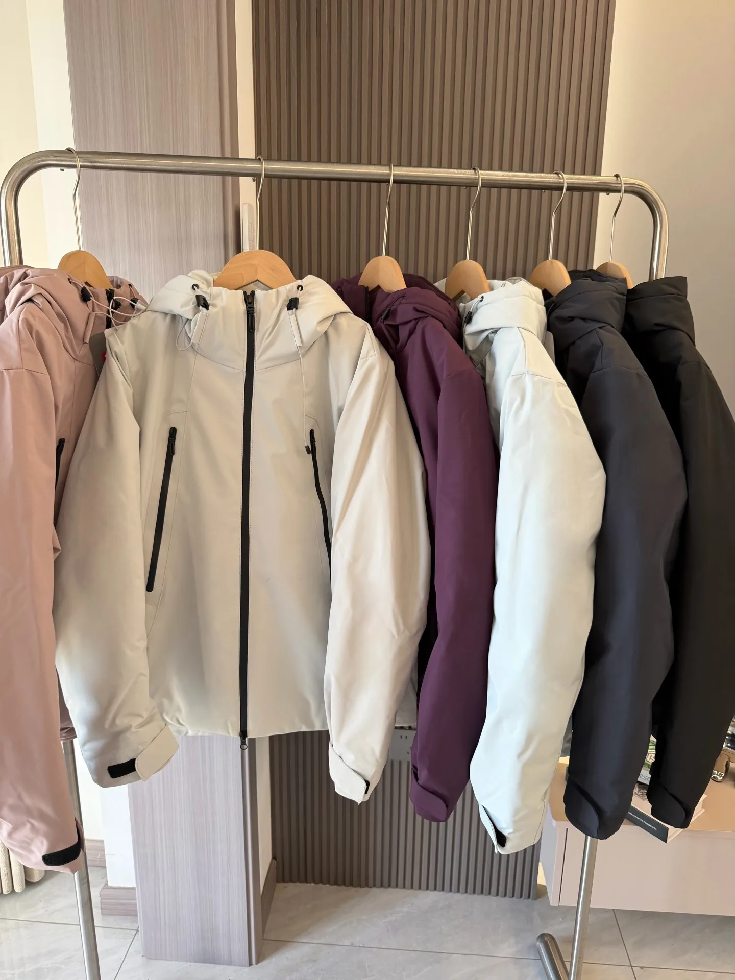 

Outdoor Tech Warm Cotton Jaet Casual ex Windproof Water Resistant Faionable Urban Sle Zipper Closure Hooded Coat