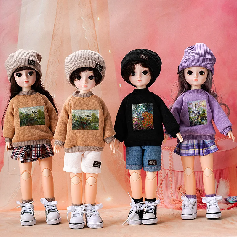 1/6 BJD 30 ซม.อะนิเมะตุ๊กตาแฟชั่น Causal ชุดตุ๊กตาเปลี่ยนเสื้อผ้ากระโปรงอุปกรณ์เสริมเด็กผู้หญิง DIY ของเล่นของขวัญ Reborn Kawaii