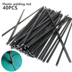 40PCS Plastic Welding Rods Black PP Welding Strips for 200mm Welder Welding Electrodes For Auto Car Bumper Repair Welding Tool