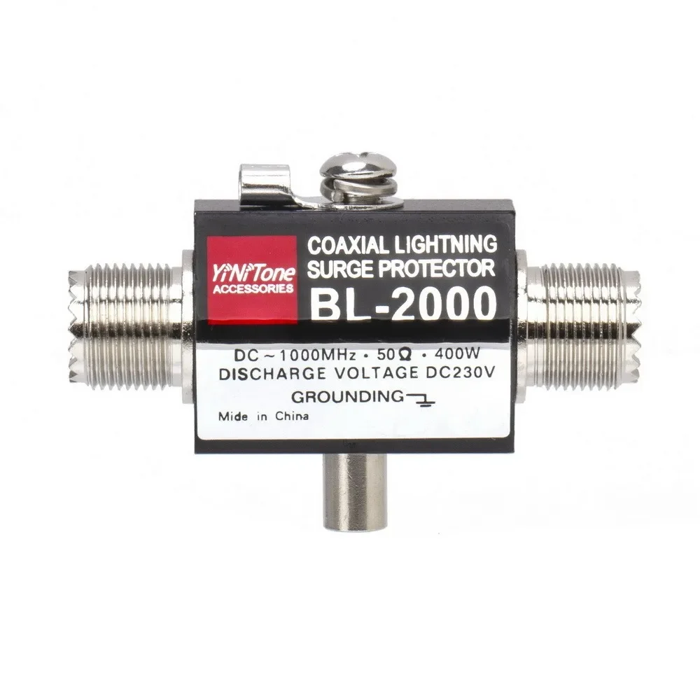 Protetor contra surtos para BL-2000 Coaxial Lightning Arrestor, PL259 Feminino para PL259 Feminino, 400W, 50 Ohm