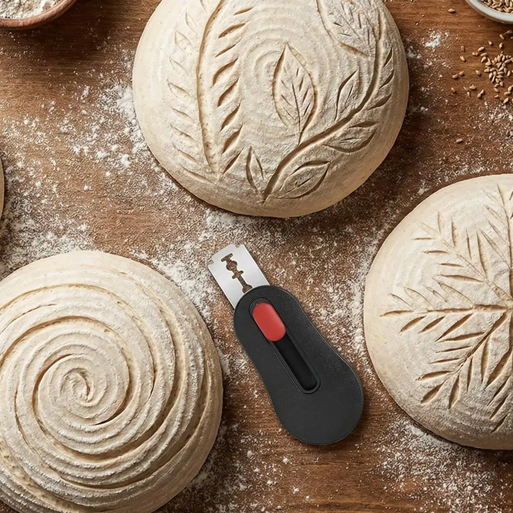 New Magnetic Fridge Sticker Bread Scoring Blade Set Homemade With 5 Replacement Blades Bread Scoring Knife Razors Cutter