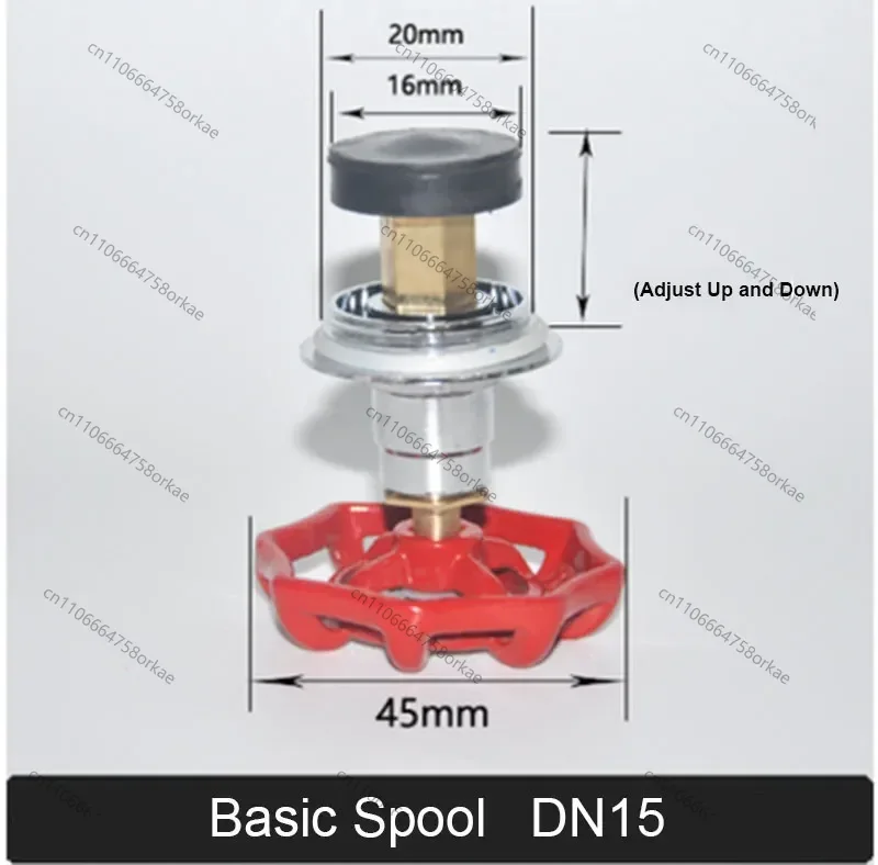 PPR PE Globe Valve Spool Red Handle Water Pipe Fittings 1/2