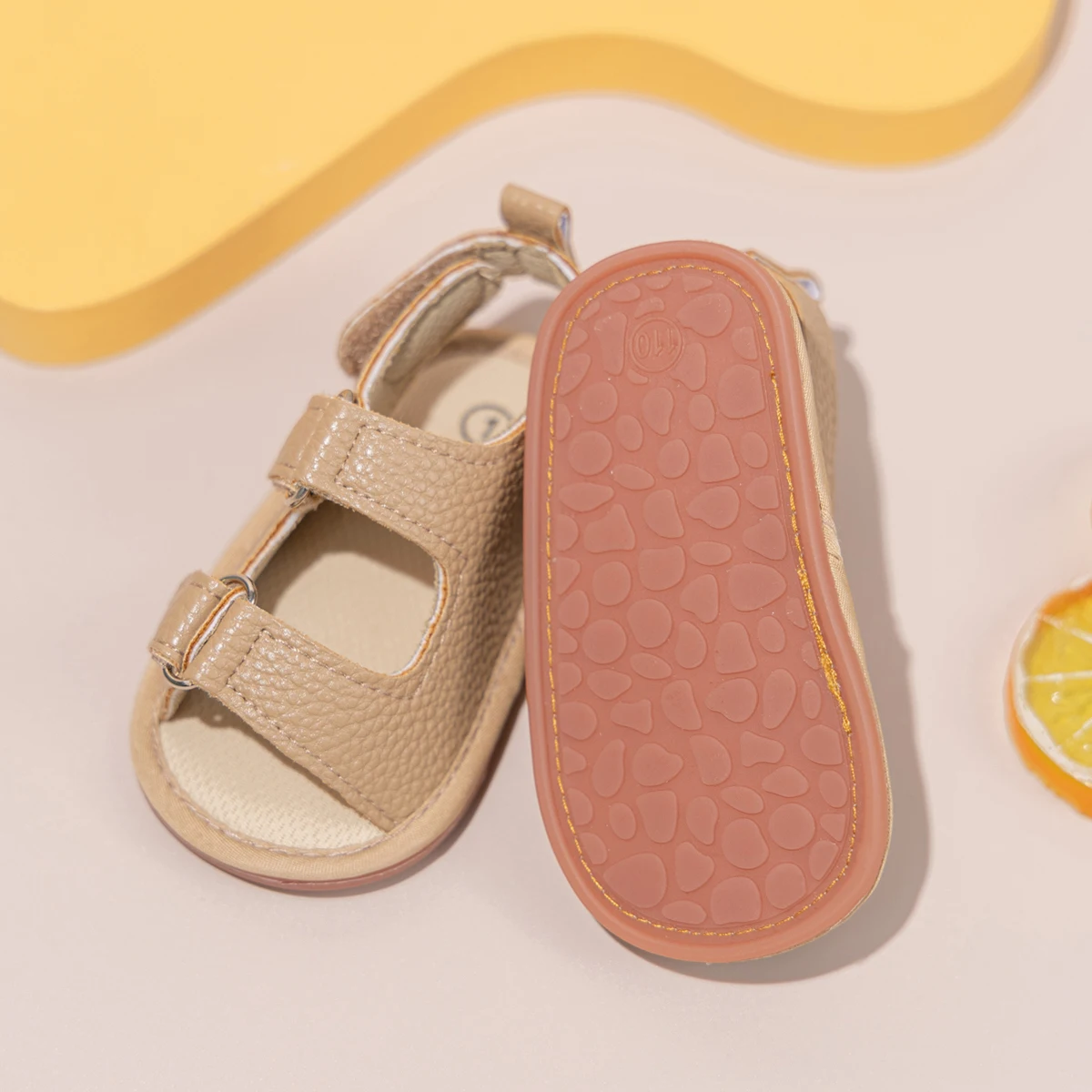 KIDSUN-Sandalias planas de suela suave para bebé, niño y niña, zapatos de vestir infantiles, sandalias de playa de goma, zapatos de cuna para recién nacidos, primeros pasos