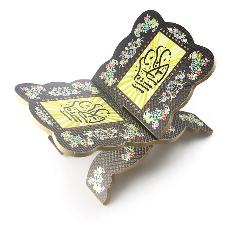 AF91-حامل كتب خشبية بإطار متقاطع حامل كتب خشبي، حامل كتب مفتوح لعرض القراءة للفن والكتاب المقدس وكتاب الطبخ #4