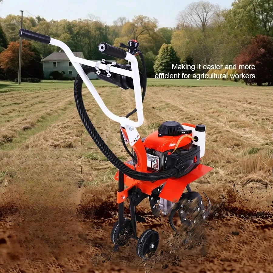 Multi-function Rotary Tiller Machinery Agricultural Garden Tools Hand-Push Fuel Cultivator 4 Stroke/2 Stroke