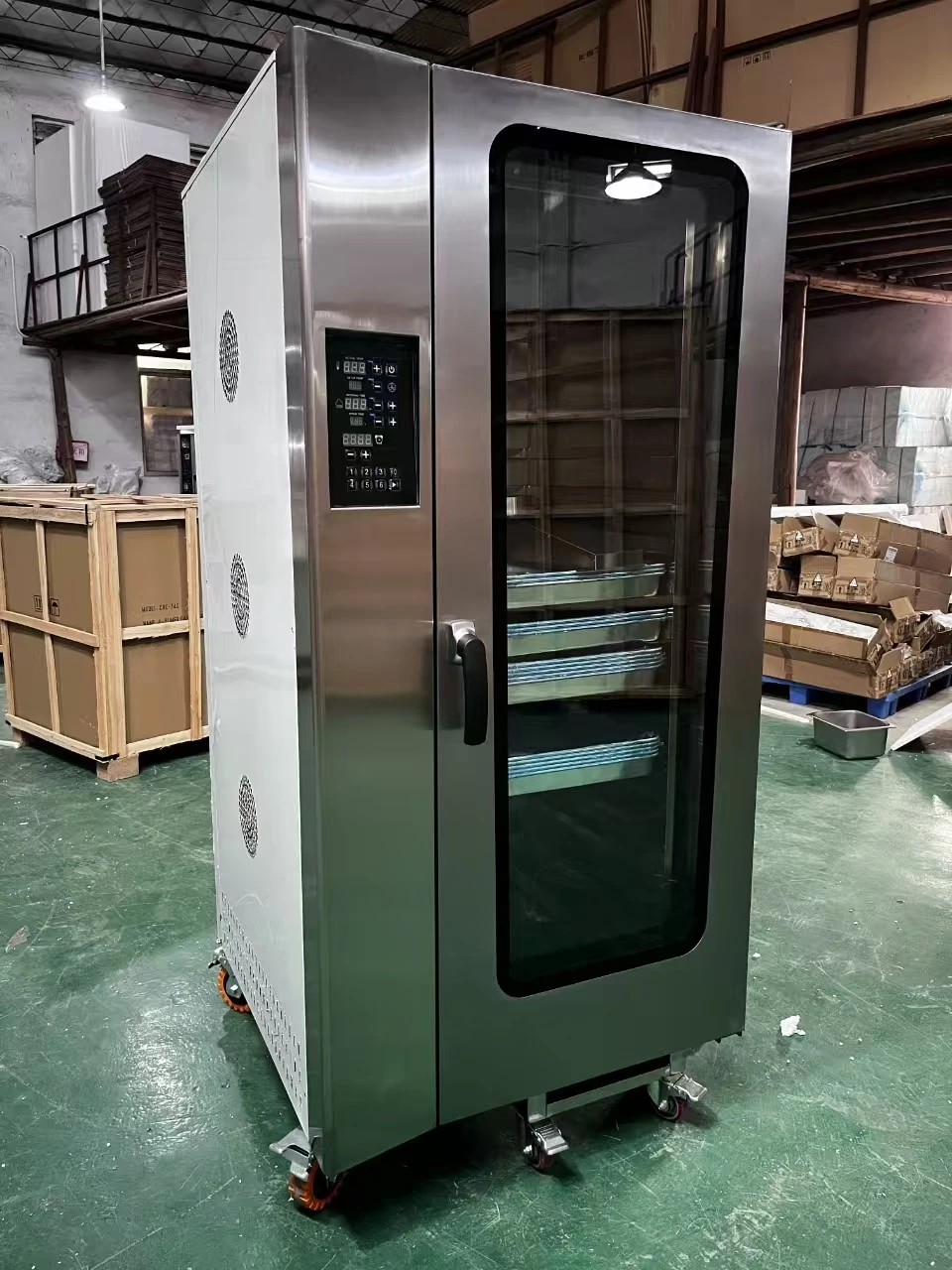 Multi-function Commercial Hot Air Oven 5000W Sliding Door Manual Control 2 Year Warranty