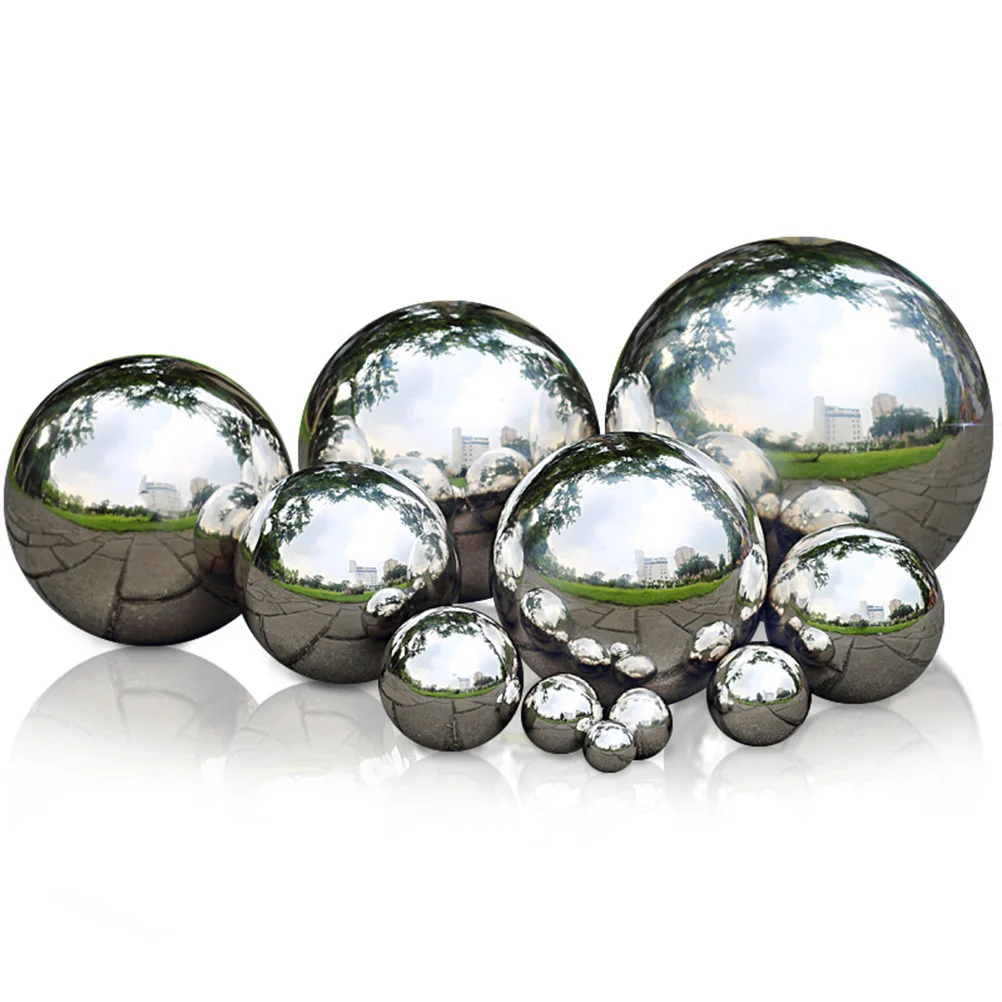 

Stainless Steel 304 Mirror Polishing Ball 80mm Hollow Solid Metal Sphere Garden Home Decoration Reflective Globe
