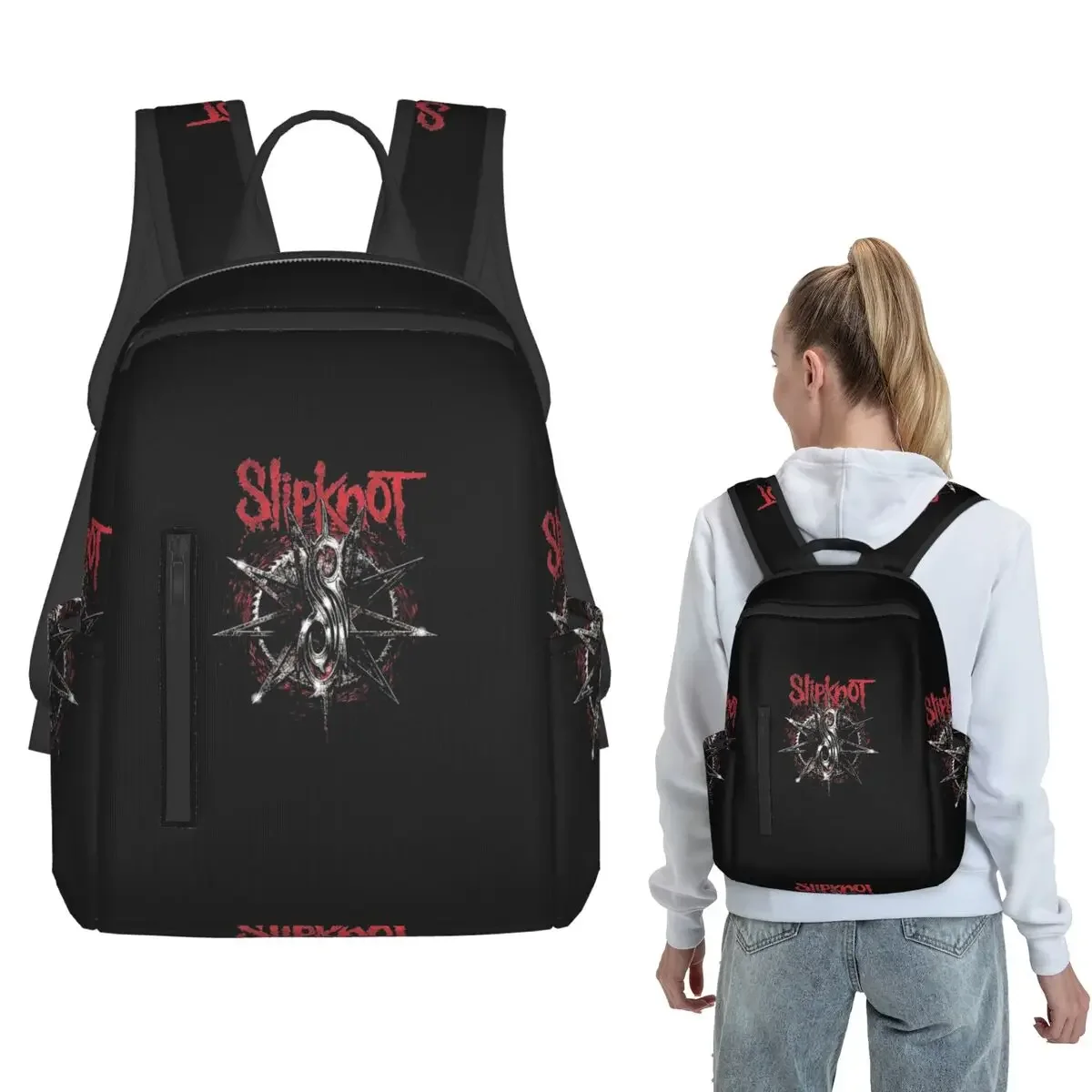 S-Slipknots Heavy Mental Music Backpack Daypack Children BookBag School Bag Shoulder Bags for Men Women