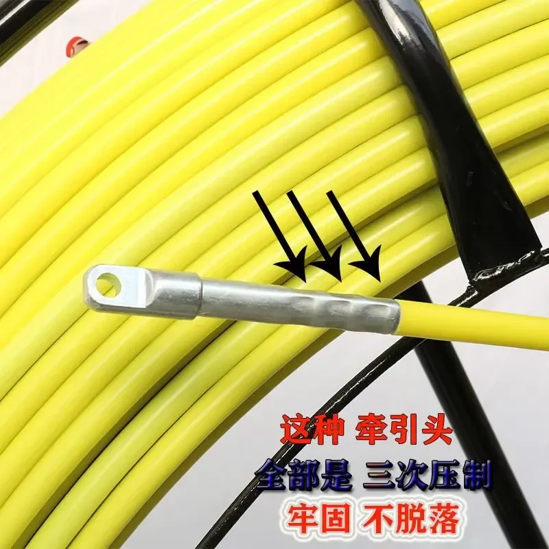 FRP Pulling Rope for Outdoor Electrical Wiring Installation Optical Cable Threading Tool Duct Rodder Lead Device for Conduit