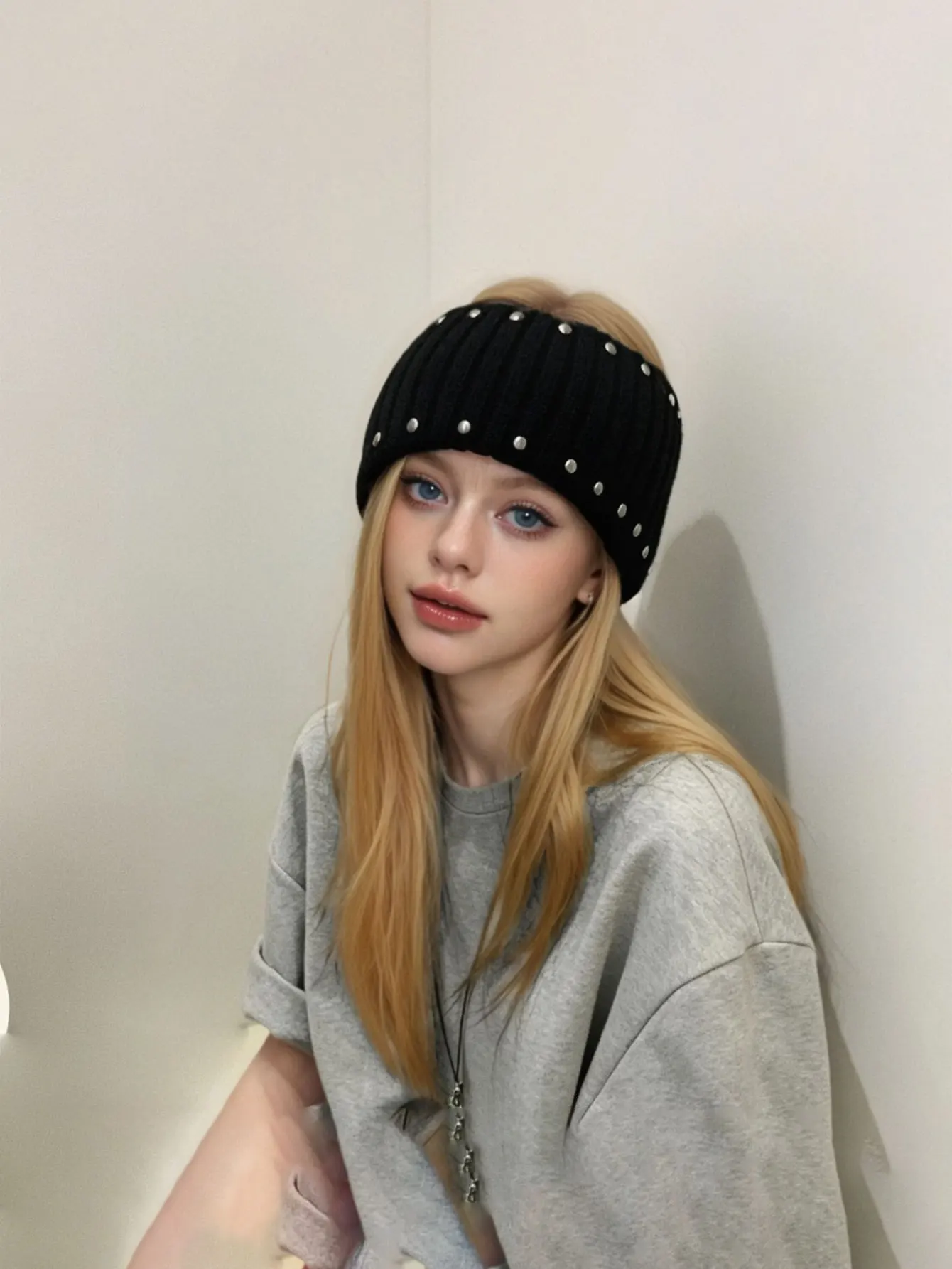 1PC  New autumn-winter versatile hair bands with fashionable style and warm properties for headwear