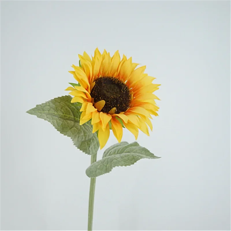 4 Stück Latex-Sonnenblumen mit Echtem Haptikgefühl, Künstliche Blumen für Heimdekoration, Hochzeit, Party, Tischdekoration, Fotografie-Requisiten – Detail 2