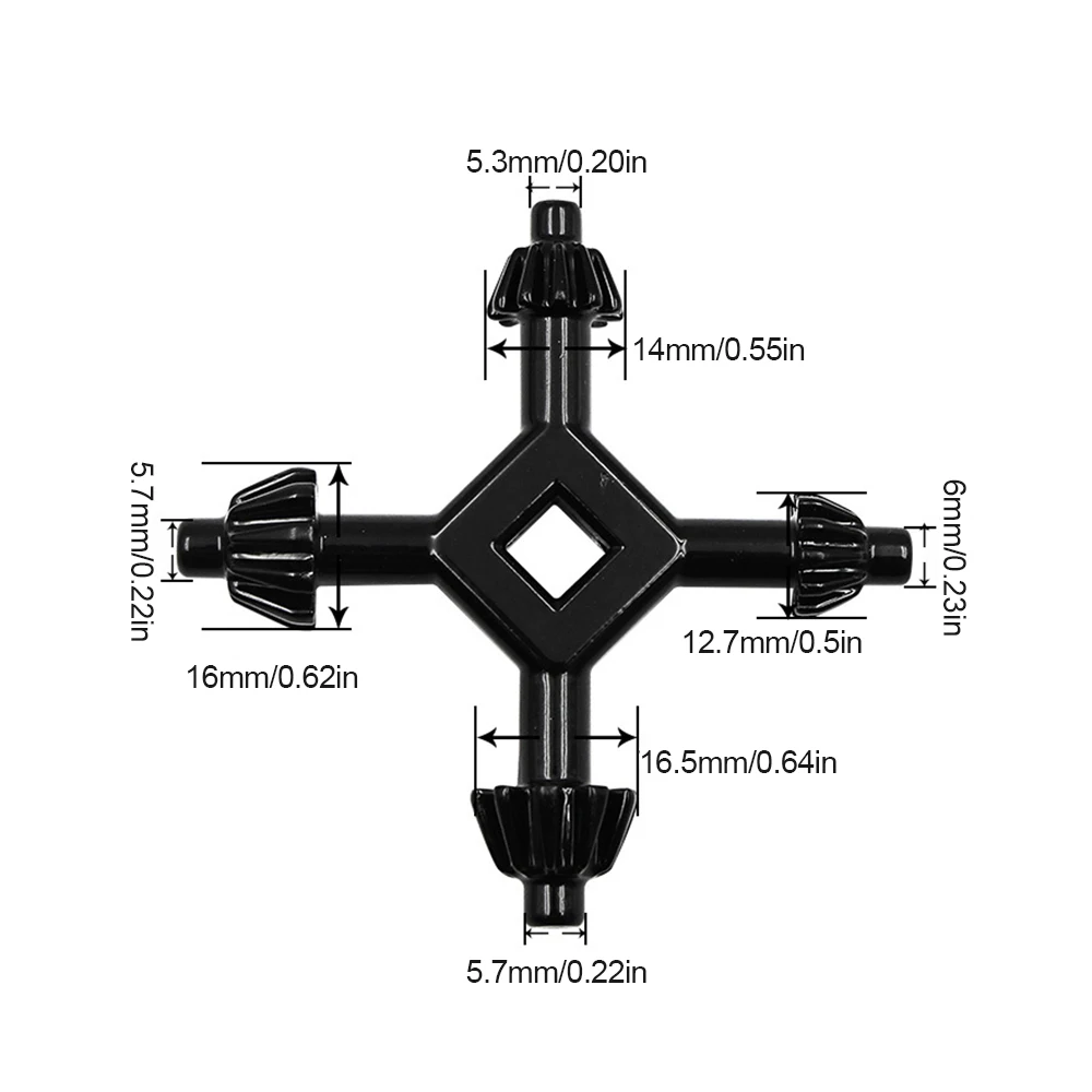 Wrench Drills Chuck Key 4 Way Drill Press Chuck Chucks Universal Combination Hand Tool Accessories 4 in 1 Fit Drill