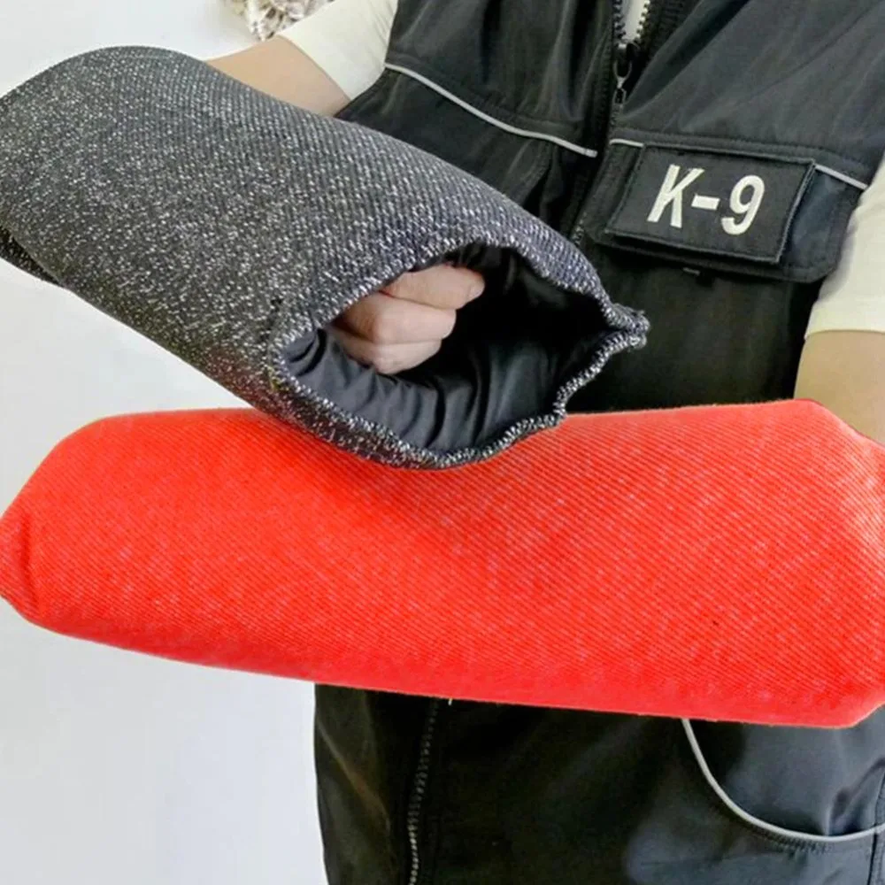 Portable Burlap Young Dog Bite Sleeve Arm Protection with Handle Bite Target Safety Training Dog Sleeves