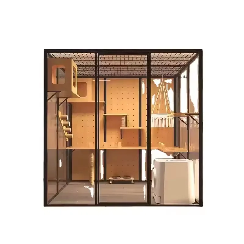 

Custom Cat Villa Aluminum Alloy Frame DIY Alu Alloy Tube Pet House Cat Toilet Dog Cage Cat Villa Room T Slot Aluminum Extrusion