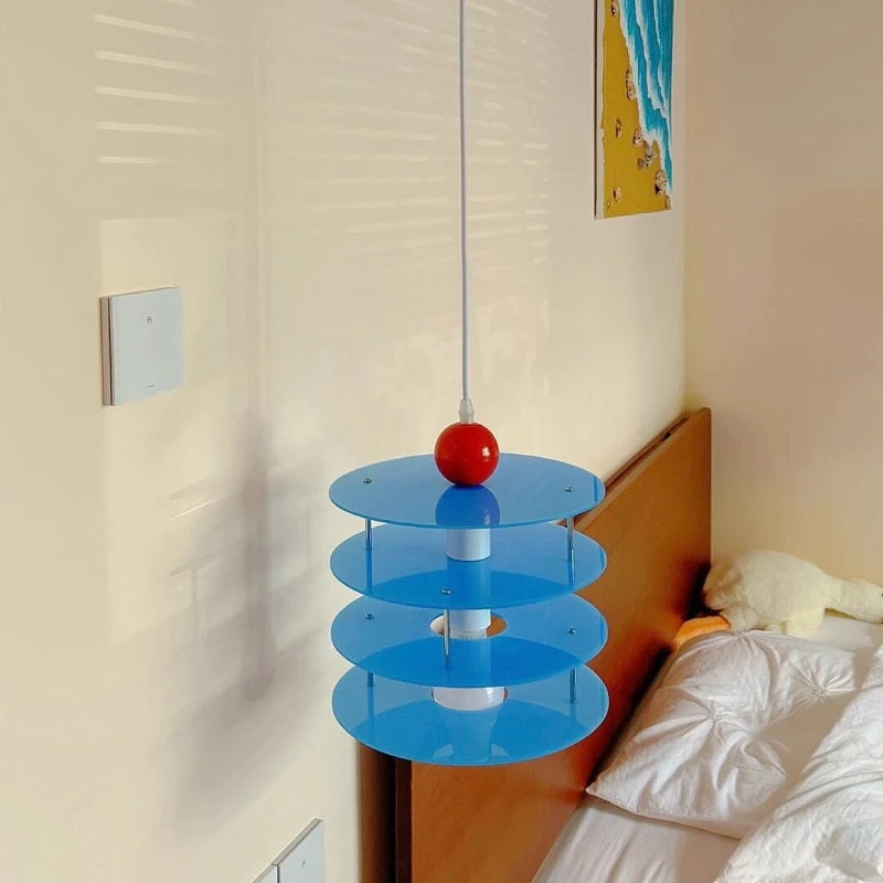 

Children's room cute macaron bedside small apartment lamp