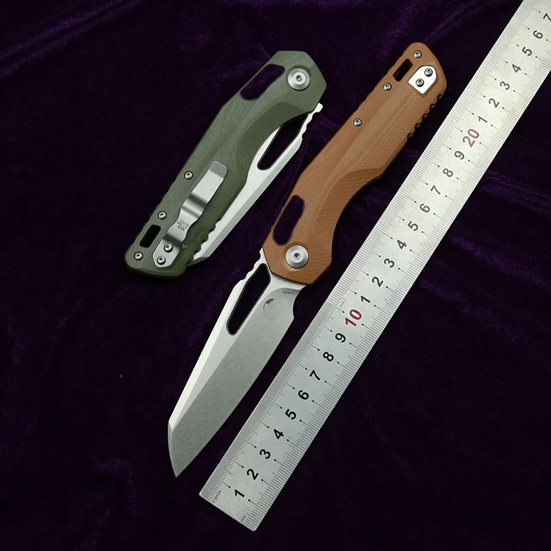 

Складной нож LEMIFSHE MT Mark M390, лезвие G10, ручка для кемпинга, улицы, универсальный инструмент для повседневного использования, кухонный нож