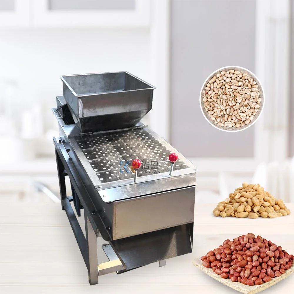Roast Peanut Skinner Machine For Peeling Peanut Dry Groundnut Skin Peeling Machine Hazelnut Peeler Machine