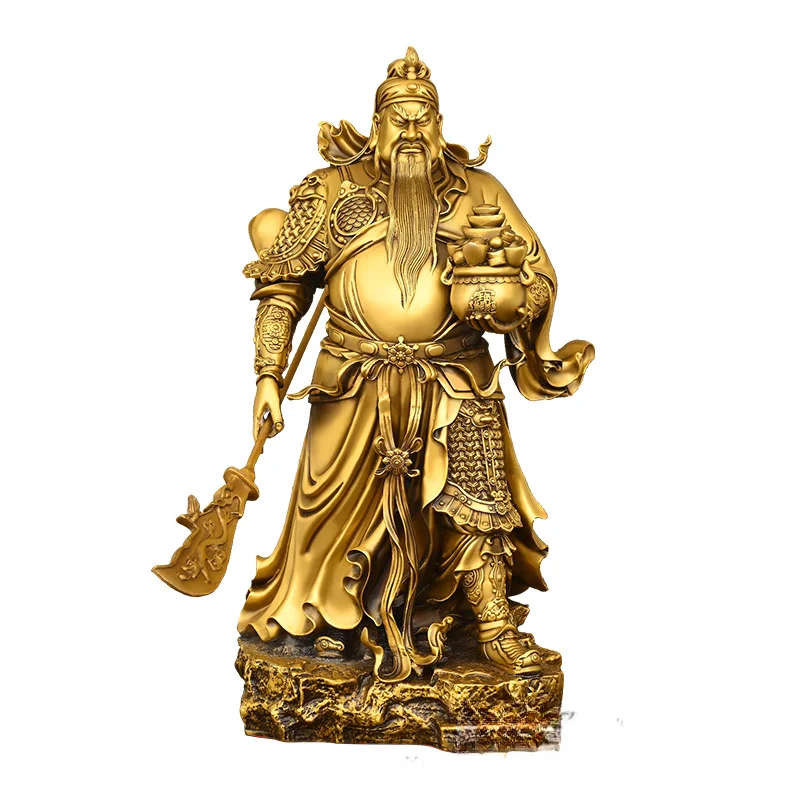 

Pure copper Guan Gong entrusts treasure to Guan Yu, the God of Wealth and Martial Arts of Guan Gong