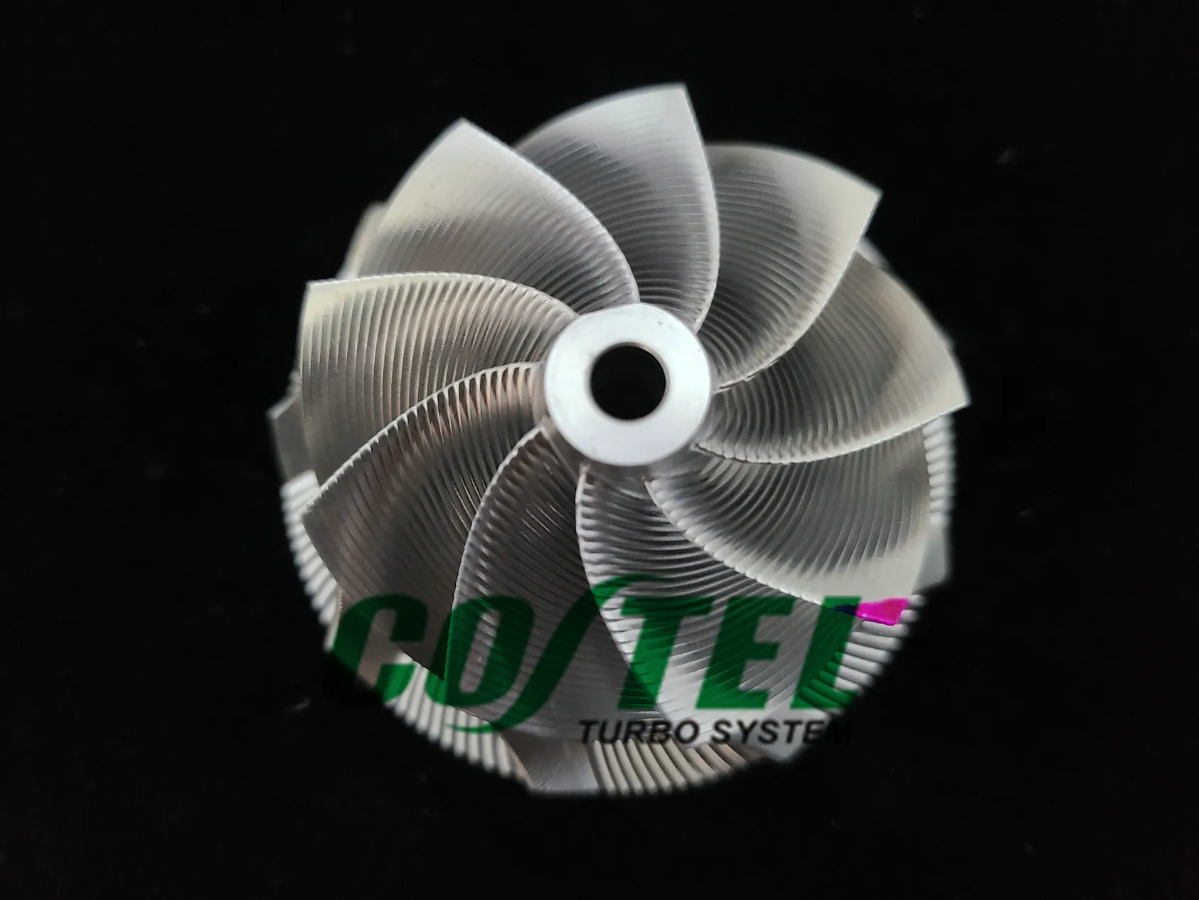 TD04 TD04L TD04HL 21T 48MM/60MM Point Milling Forward 9 Blades CNC Billet Wheel