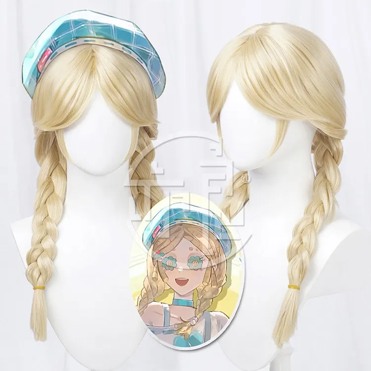 

Аниме Identity V Toy Merchant Anne Lester, парик для косплея, реквизит для Хэллоуина, карнавала, синтетические волосы + шапочка для парика