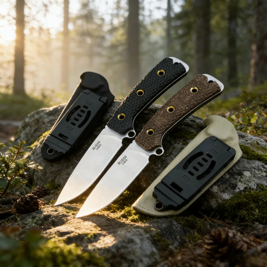 

Professional Exploration Knife with 8Cr13mov Blade Micarta Handle Portable Emergency Utility Cutting Knife Field Utility Knife