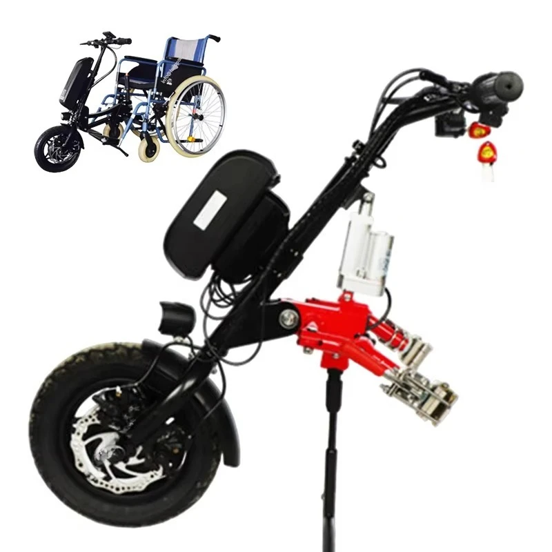 Electric wheelchair push-button drive head  Manual wheelchair modification kit