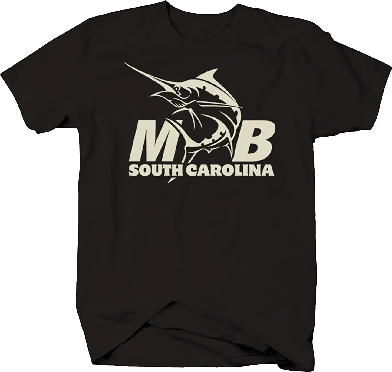 

Myrtle Beach Marlin Shirt Softstyle T Shirts Black Premium Cotton Short Sleeve O-Neck Mens Tshirt S-3XL