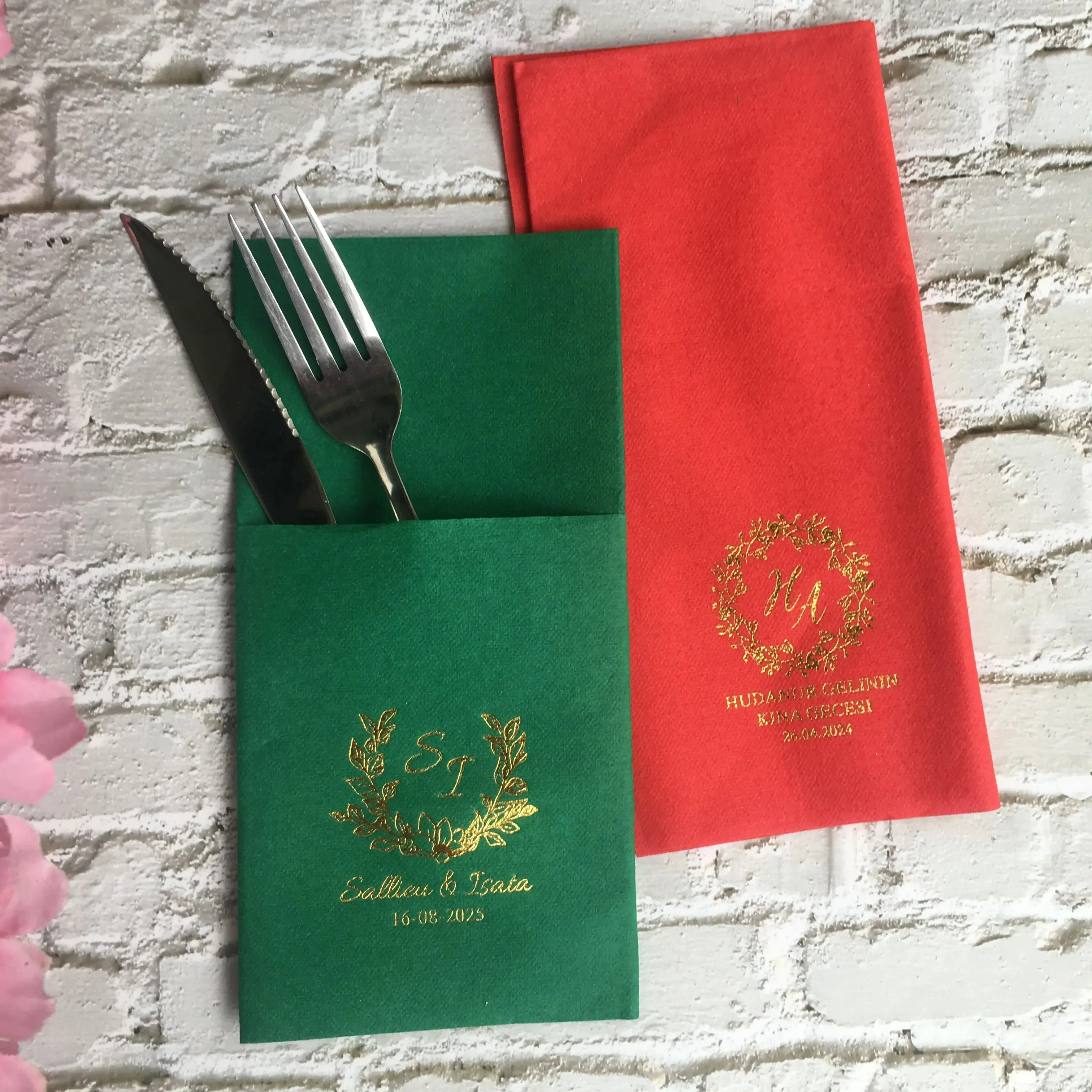 

50шт Персонализированные салфетки, мягкие льняные одноразовые салфетки, золотая фольга, персонализированные салфетки, DINNER, салфетки, свадебные салфетки