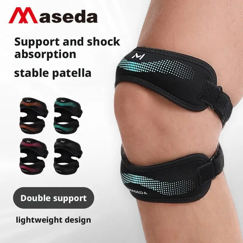 

1pcs Upgraded With Double Patella Straps Anti Slip Silicone Sports Knee Pads That Are Adjustable, Stable, And Shock-Absorbing