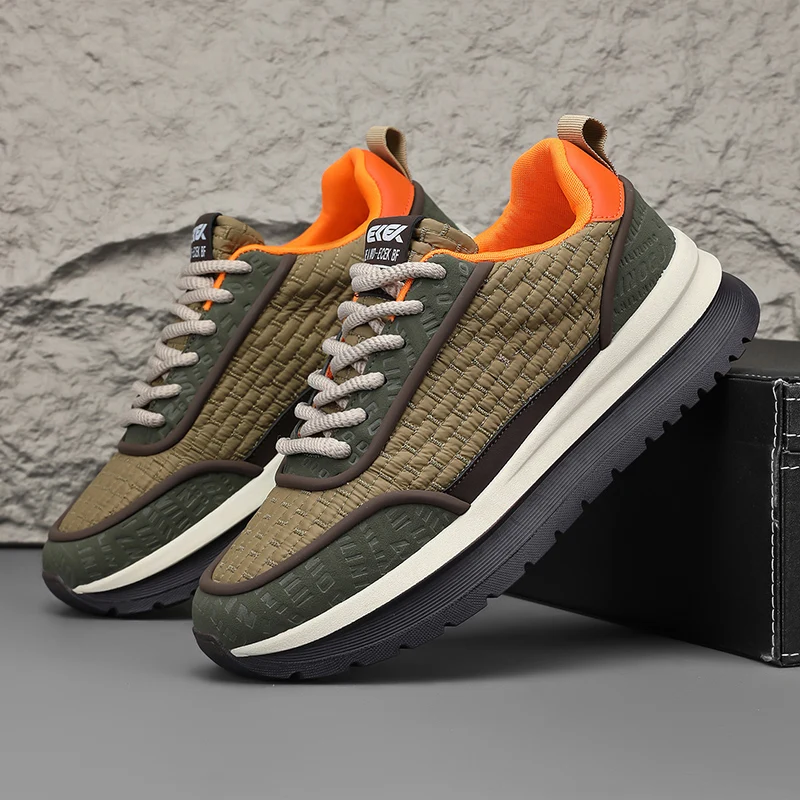 

Men Casual Shoes Men's Sports footwear Summer Casual Thick Soled Male Soft Comfortable Non-slip Outdoor Fashion Board sneakers