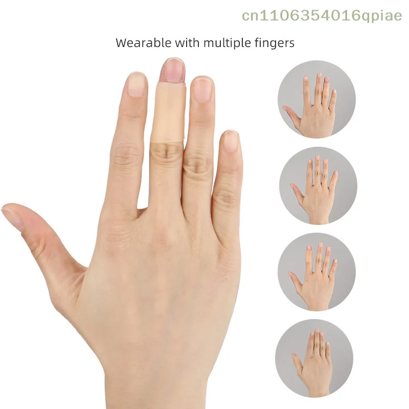 Silicone Finger Protective Patch Wrapping Compression Waterproof Finger Patch Finger Pain Relief Soft Bandage Breathable