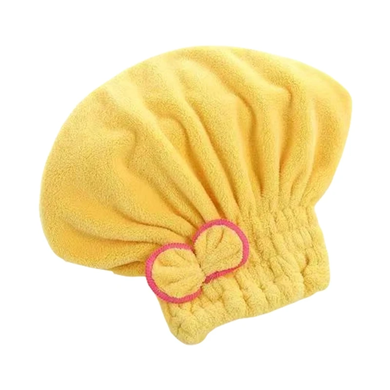 Toalha cabelo absorção, corais secagem rápida Toalha cabelo com nó