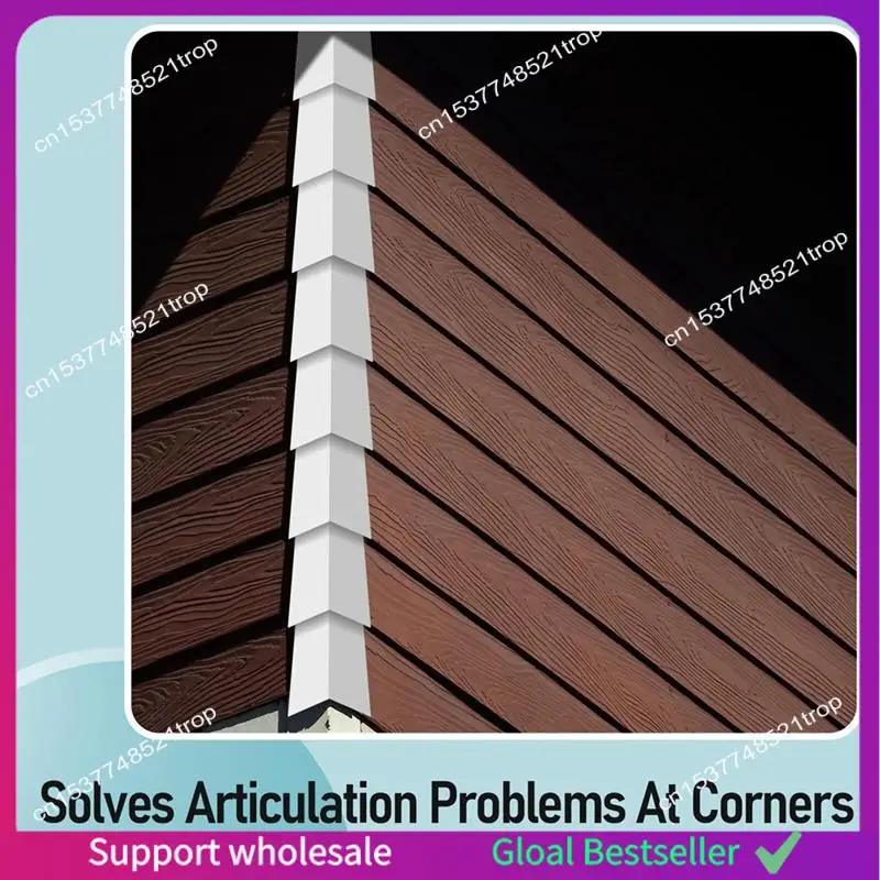 A38M 8 Pcs Aluminum Siding Corners 8 Inch Outside White Siding Corner Caps Smooth Siding Aluminum Corner