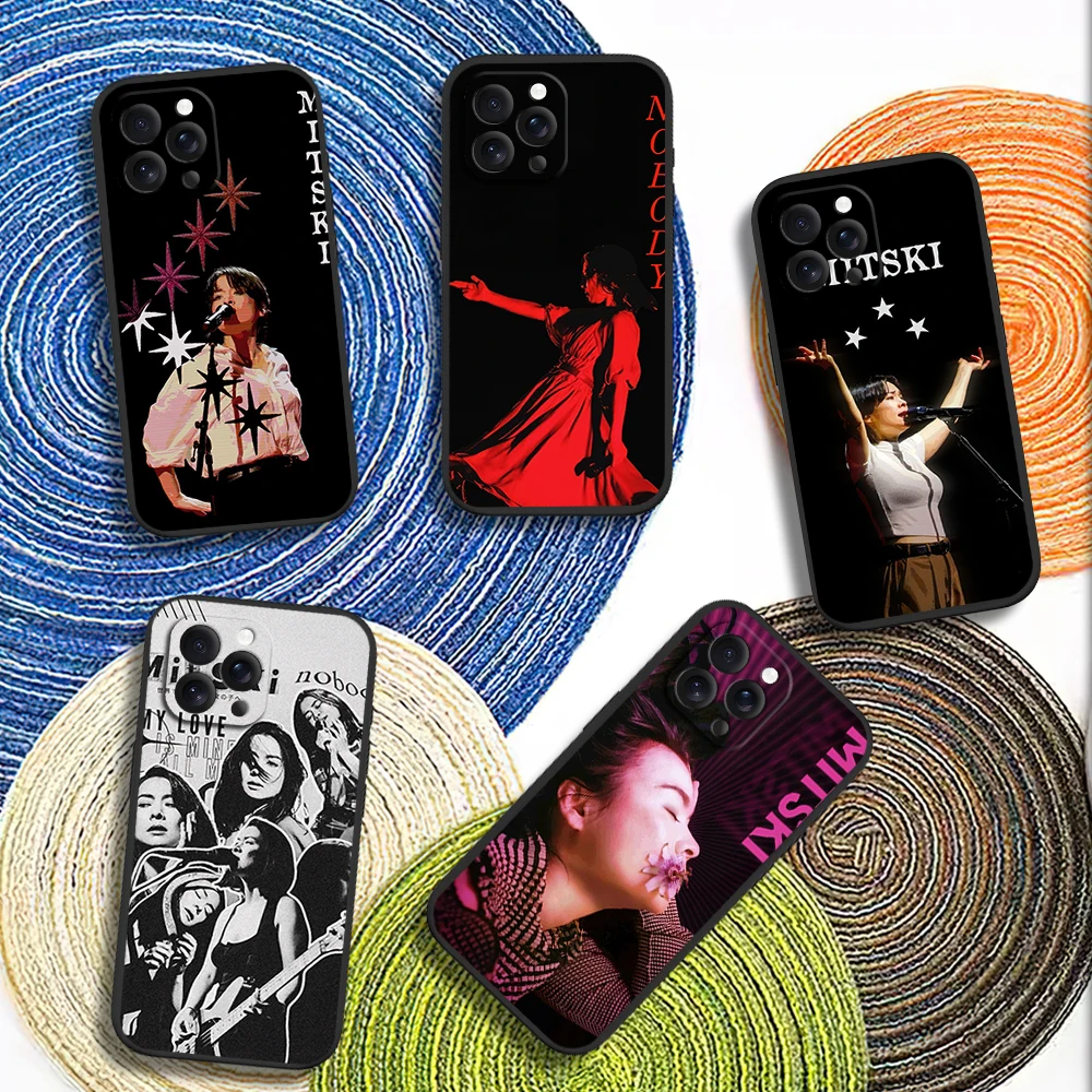 Singer Mitski Lush No Body Phone Case for iPhone 12 11 14 15 13 16 Max Plus Pro Black Soft Silicone Cover