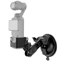 Soporte de ventosa K&F CONCEPT para DJI Osmo Pocket 3, soporte para parabrisas de coche, ventana o salpicadero para GoPro Hero 13/12/11/10/9, negro