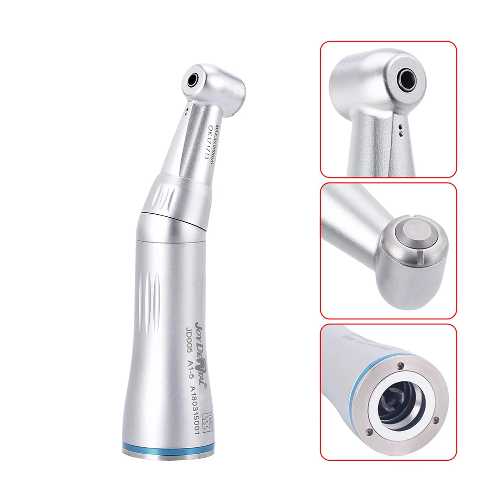 JOYDENTAL Dental Interner Wasserspray Winkelstück 4-Loch-Luftmotor-Handstück-Set mit niedriger Geschwindigkeit und Druckknopf