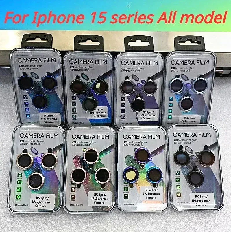 

50pcs CD Luxury Camera Lens Film Screen Protector Glass Cover For iPhone 15 11 13 14 Pro Max Camera Protective Glass Back Lens