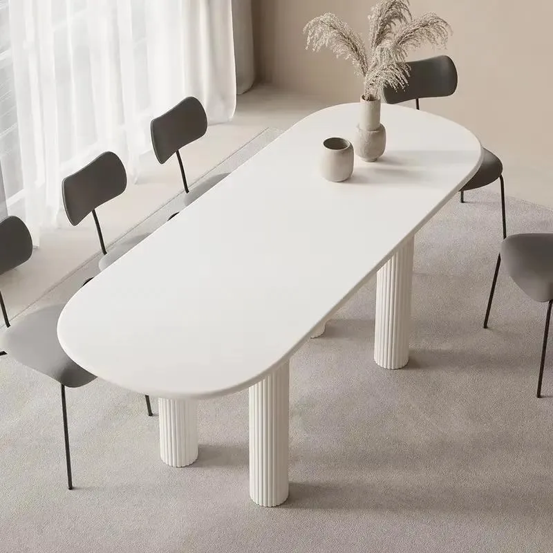 Scandinavian High Quality Solid Wood Dining Table and Chairs Set Modern Minimalist Home Furniture