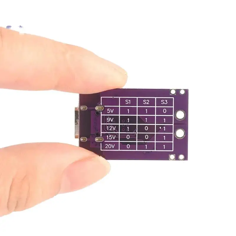 PD/QC/AFC Pemicu Umpan Isi Daya Cepat Mendukung Output Tegangan Tetap 5V 9V 12V 15V 20V