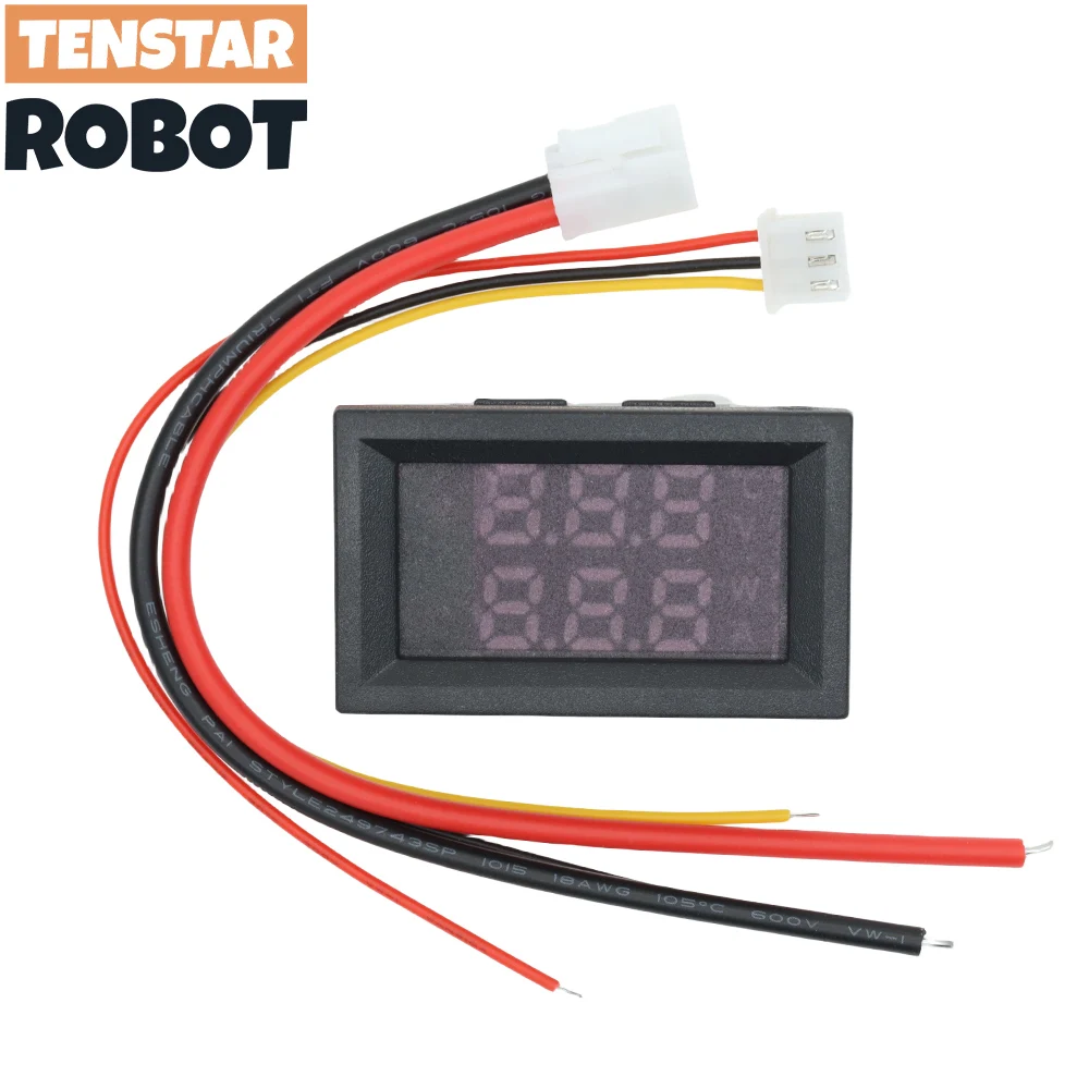 DC 0-100V 10A Digital Voltmeter Ammeter Dual Display Voltage Detector Current Meter Panel Amp Volt Gauge 0.28\