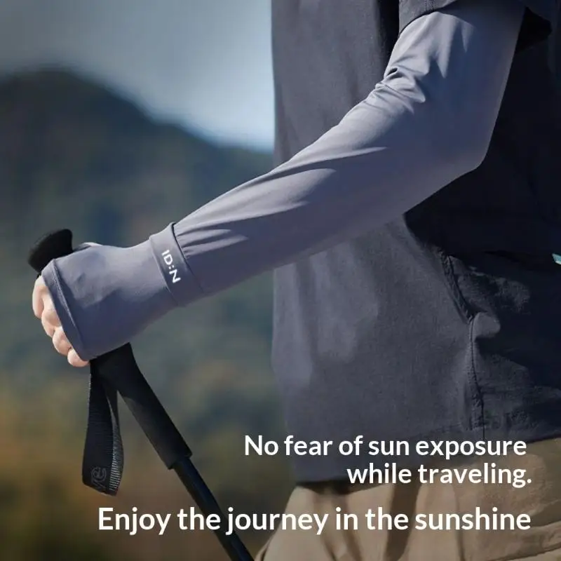 Outdoors Sports Riding Workouts Lightweight Arm Sleeves Loose Sun Protection Ice Sleeves For Men Women Ice Silk Arm Sleeves