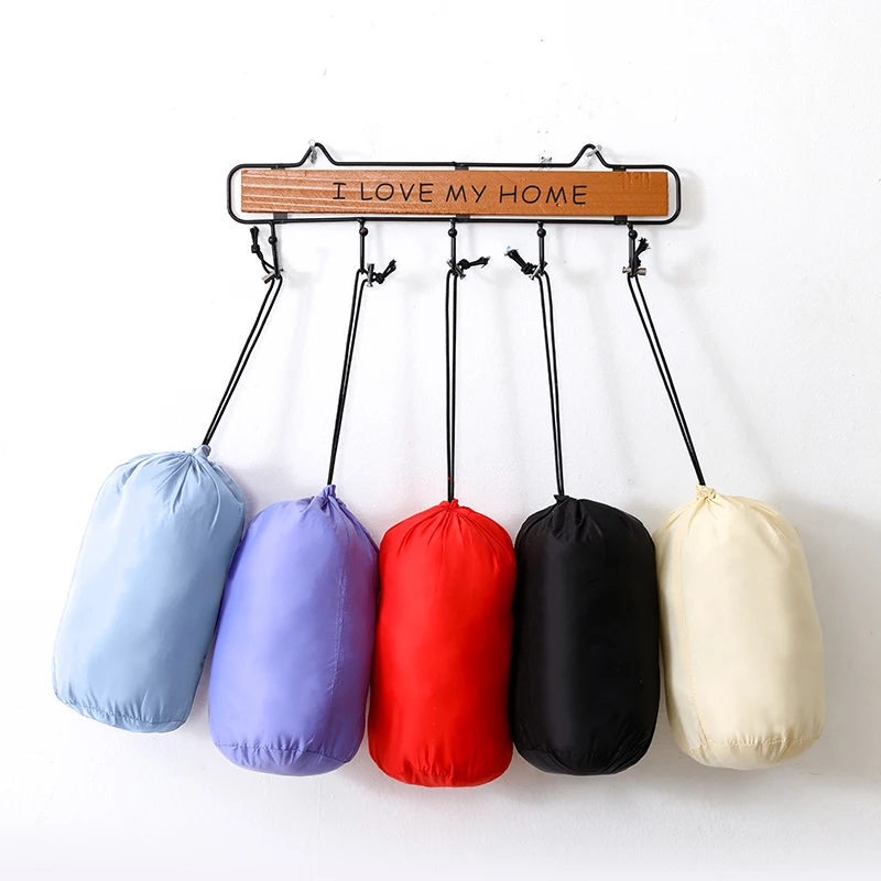 Oxford impermeable a prueba de polvo paño abajo chaqueta ropa bolsa de almacenamiento convención bolsillo con cordón plegable