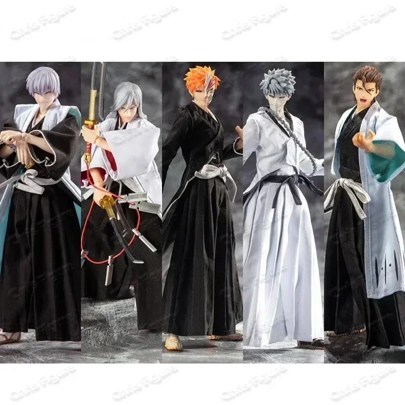 

Dasin/Great Toys/GT Bleach Kurosaki Ichigo Aizen Sousuke Ukitake Jushiro Ichimaru Gin SHF Action Figure Present Model in Stock